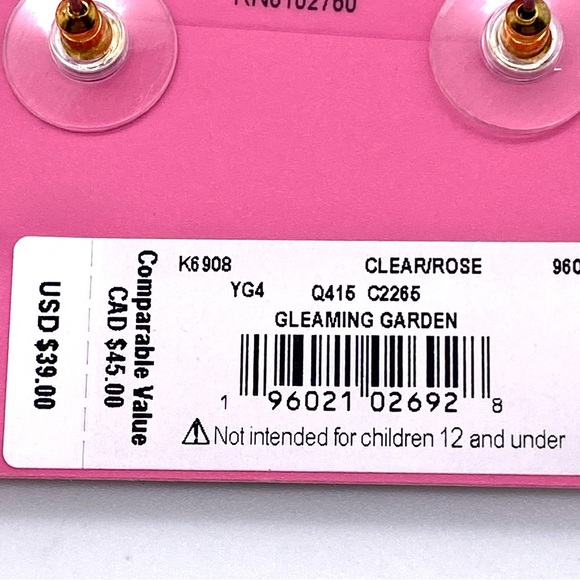 NWT ♠️Kate Spade♠️ Gleaming Gardenia Flower Studs, Rose Gold - Picture 12 of 15